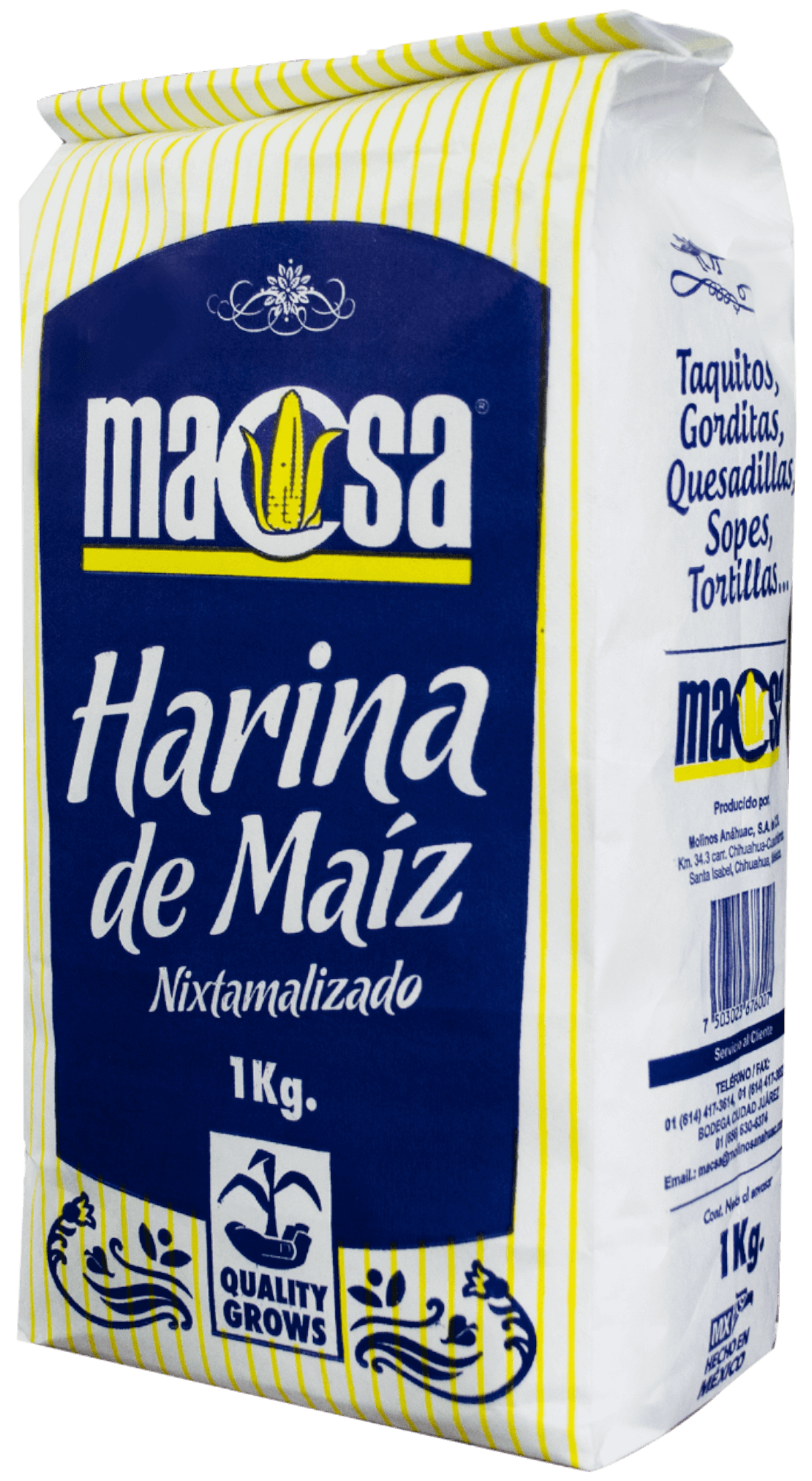 1KG - Harina de Maíz Nixtamalizado